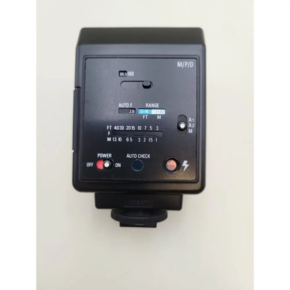 Vivitar 2600-D Auto Thyristor Hot Shoe Mount Camera Flash Vintage Black